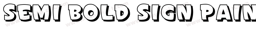 semi bold sign painter字体转换